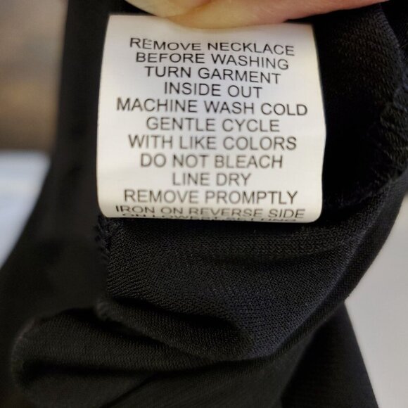 NWOT NY Collection Womens Dress M Black Minimalist Sleek Modern Sophisticated - Picture 5 of 8